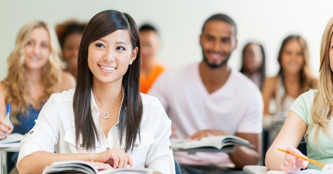 students in class